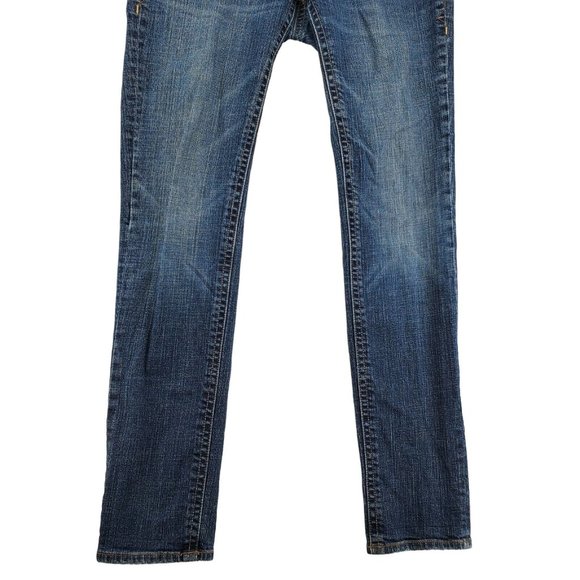 Old Navy Jeans Women’s 5 Pocket Medium Wash Straight leg stretch Blue  6 - Picture 3 of 11